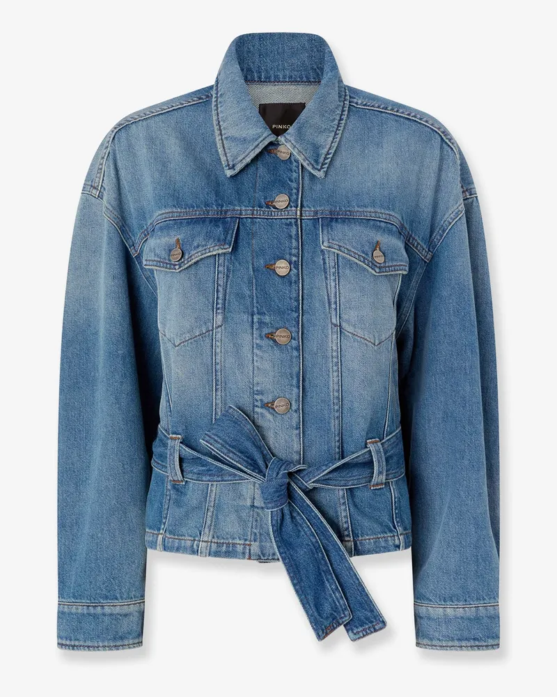 Pinko Giungla blue denim jacket -  - gender_Woman Blue