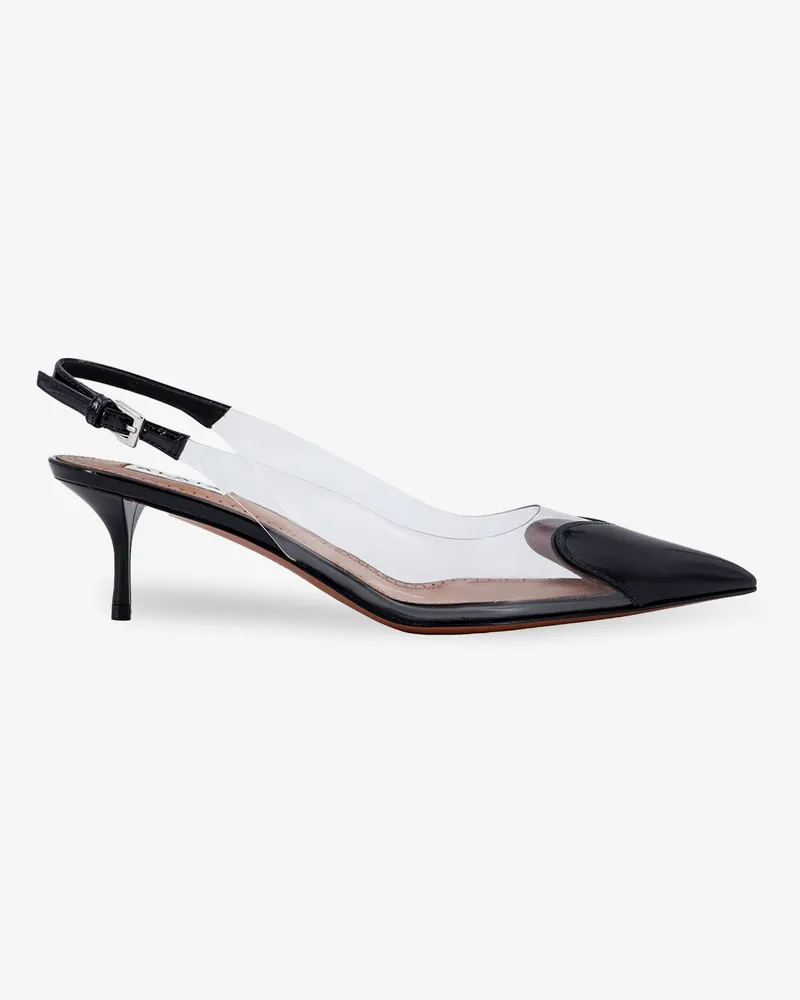 Alaïa Le Coeur Slingback PVC and leather pumps -  - gender_Woman Black