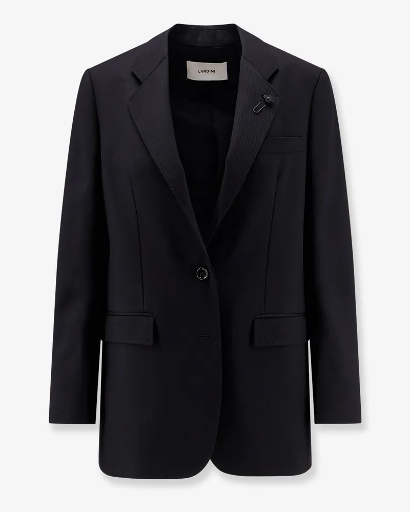 LARDINI Virgin wool blazer with iconic brooch -  - gender_Woman Black