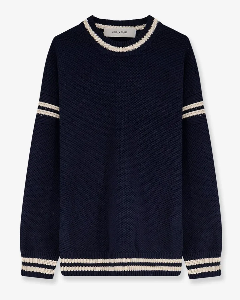 Golden Goose Journey cotton knit sweater -  - gender_Man Blue