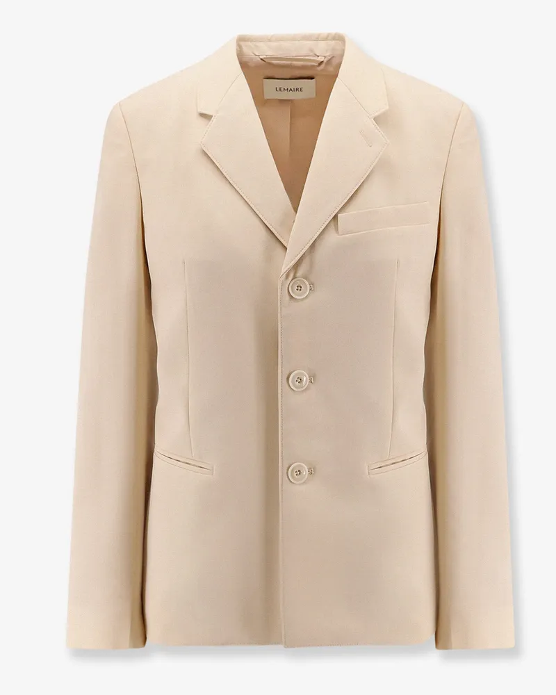 Christophe Lemaire Single-breasted wool and viscose blazer -  - gender_Woman Beige