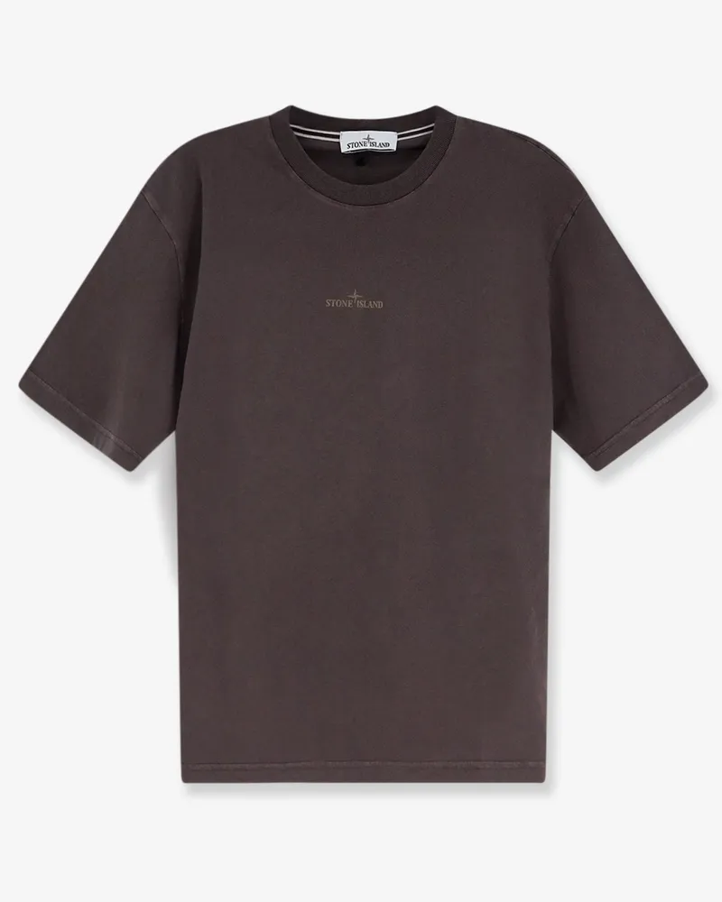 Stone Island Organic cotton T-Shirt -  - gender_Man Brown