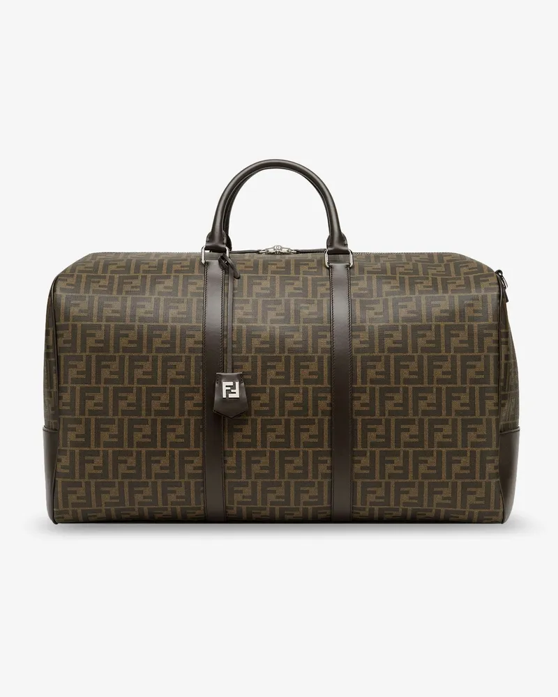 Fendi Large Duffle FF FF fabric travel bag -  - gender_Man Brown
