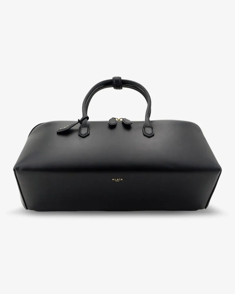 Alaïa Delta Medium leather handbag -  - gender_Woman Black