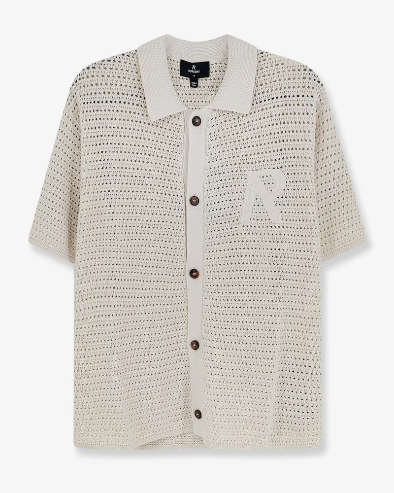 REPRESENT Pico cotton blend polo shirt -  - gender_Man Beige