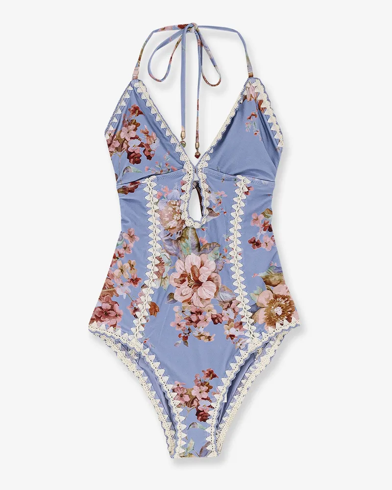 Zimmermann Awaken Crochet one-piece swimsuit -  - gender_Woman Blue