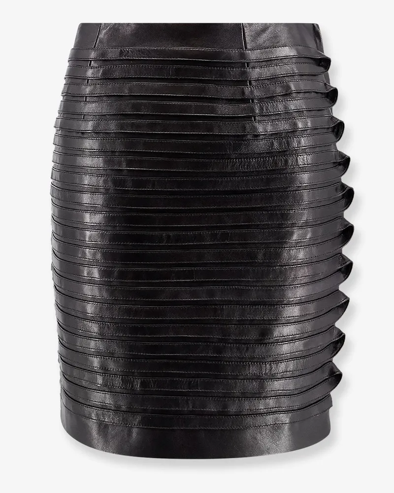 Versace Leather skirt -  - gender_Woman Black