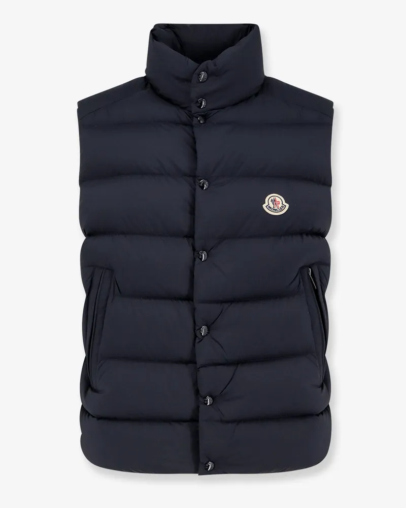 Moncler Nylon sleeveless down jacket -  - gender_Man Blue