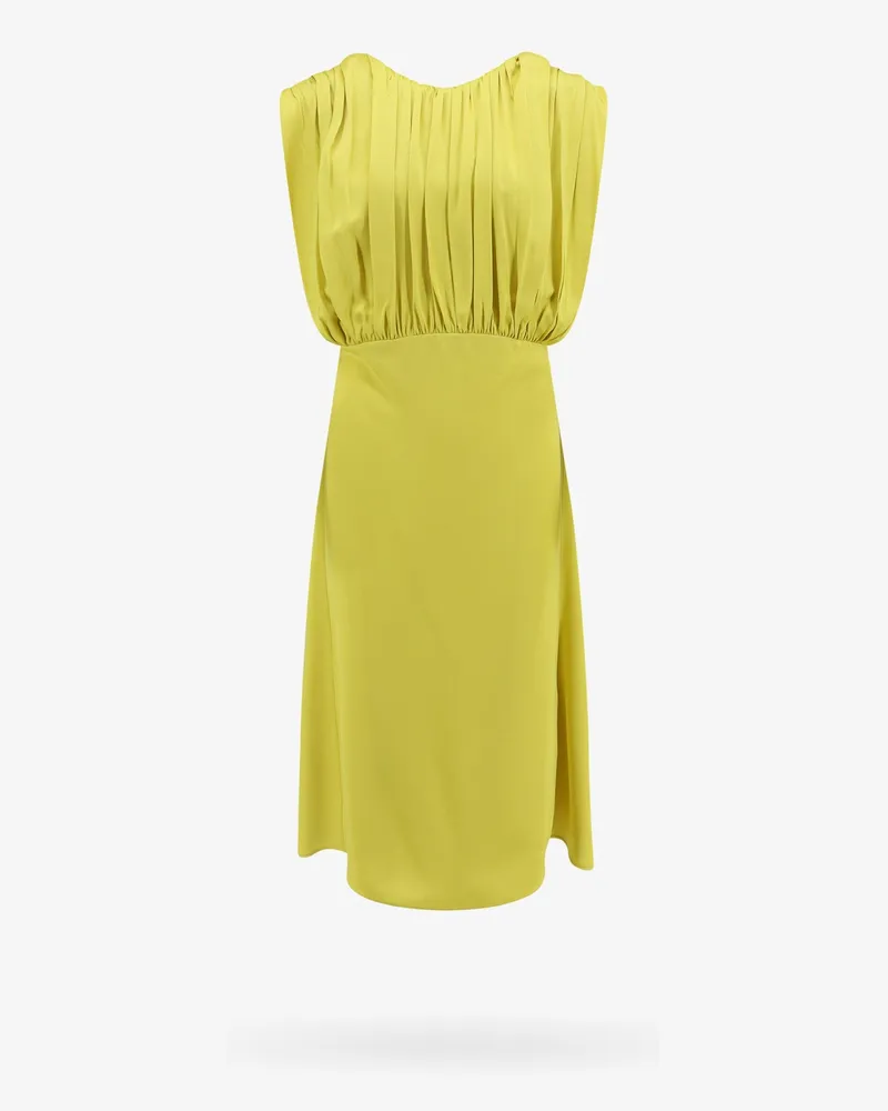 Jil Sander Sleeveless satin dress -  - gender_Woman Yellow