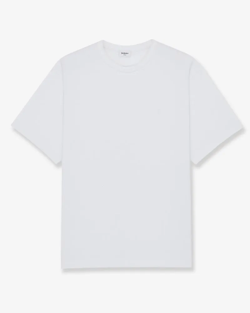 Saint Laurent Certified cotton t-shirt -  - gender_Man White