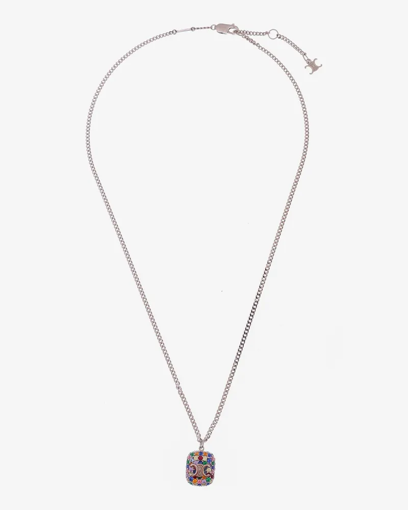 Celine Metal necklace with multicolor pendant -  - gender_Man Multicolor