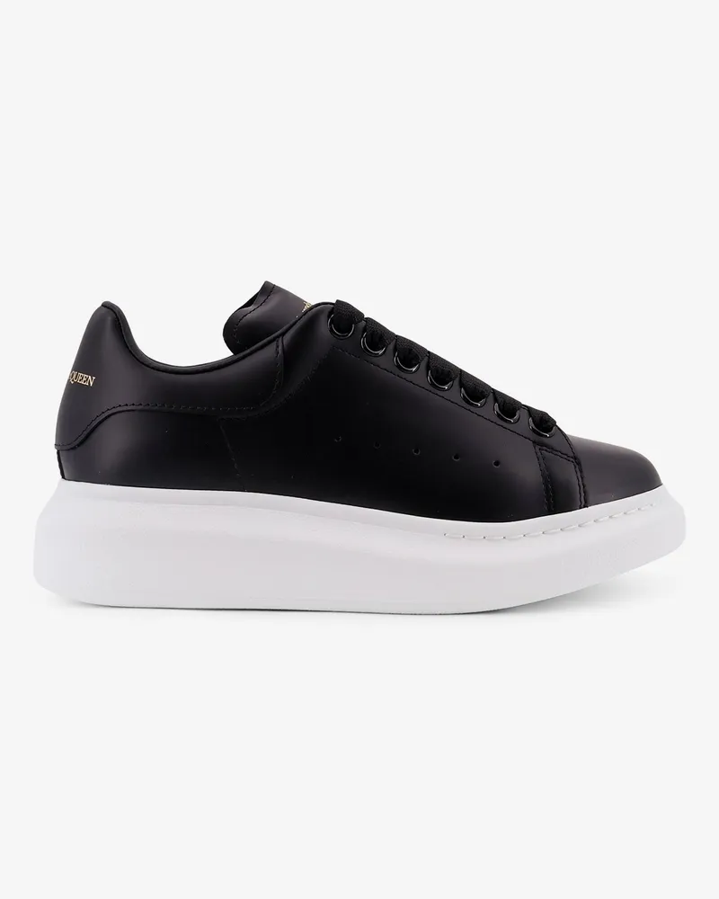 Alexander McQueen Oversized leather sneakers -  - gender_Woman Black