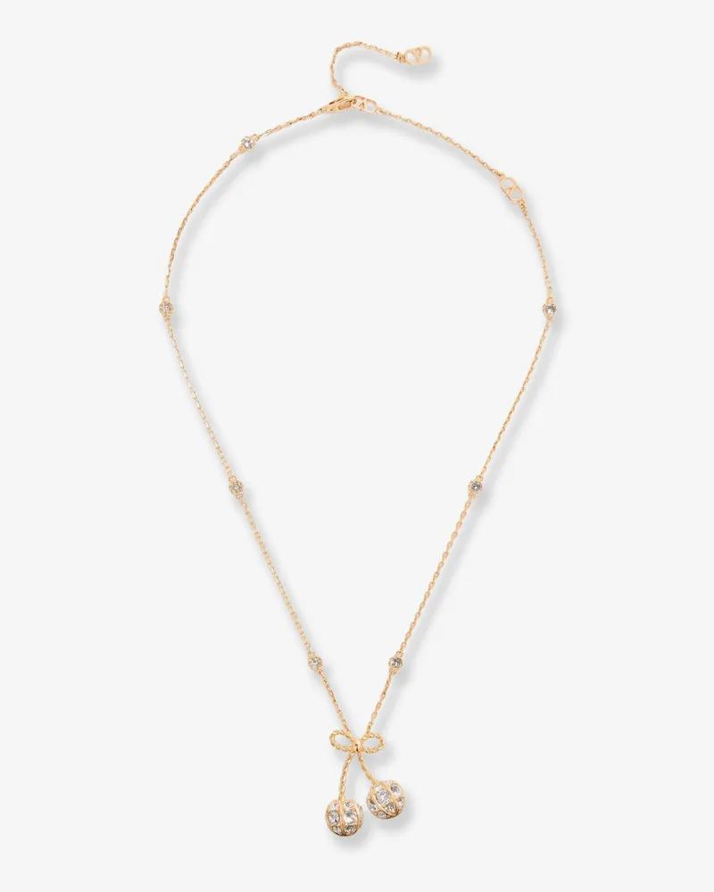 Valentino Garavani Cherrifyc metal necklace with Swarovski crystals -  - gender_Woman Gold