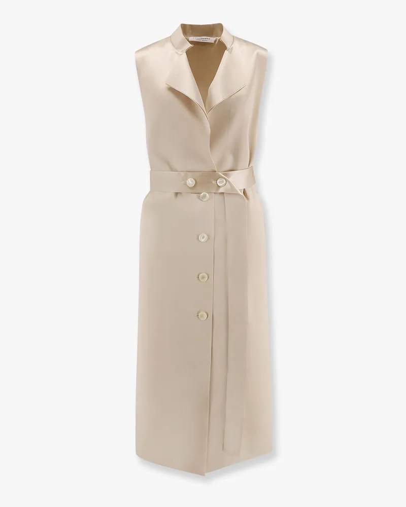 Philosophy Di Lorenzo Serafini Satin vest/dress with belt -  - gender_Woman Beige