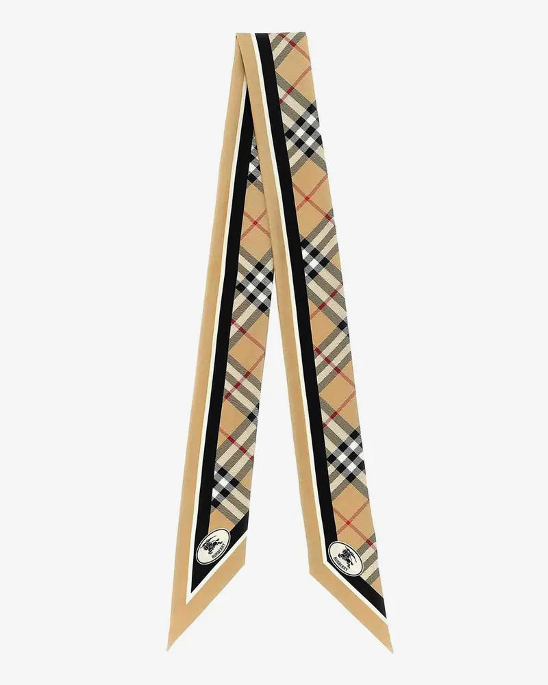 Burberry Medium Check silk bandeau -  - gender_Woman Beige