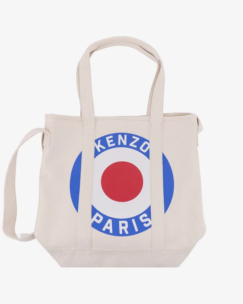 Kenzo Canvas shoulder bag with kenzo target print -  - gender_Man Beige