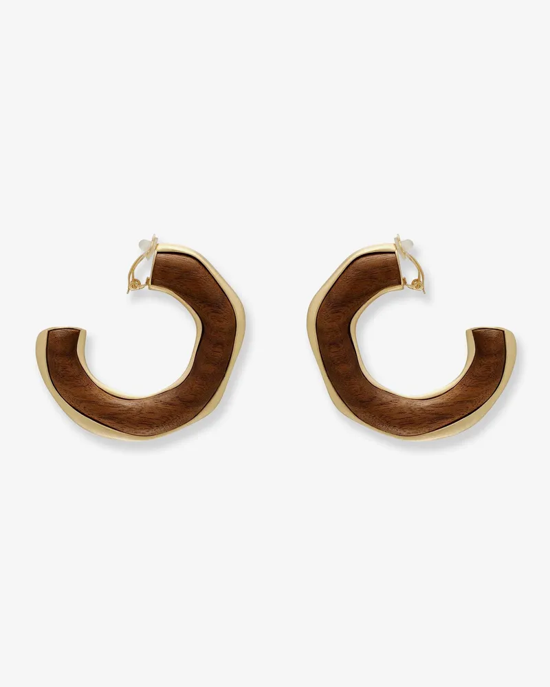 Cult Gaia Madeira natural wood earrings -  - gender_Woman Brown