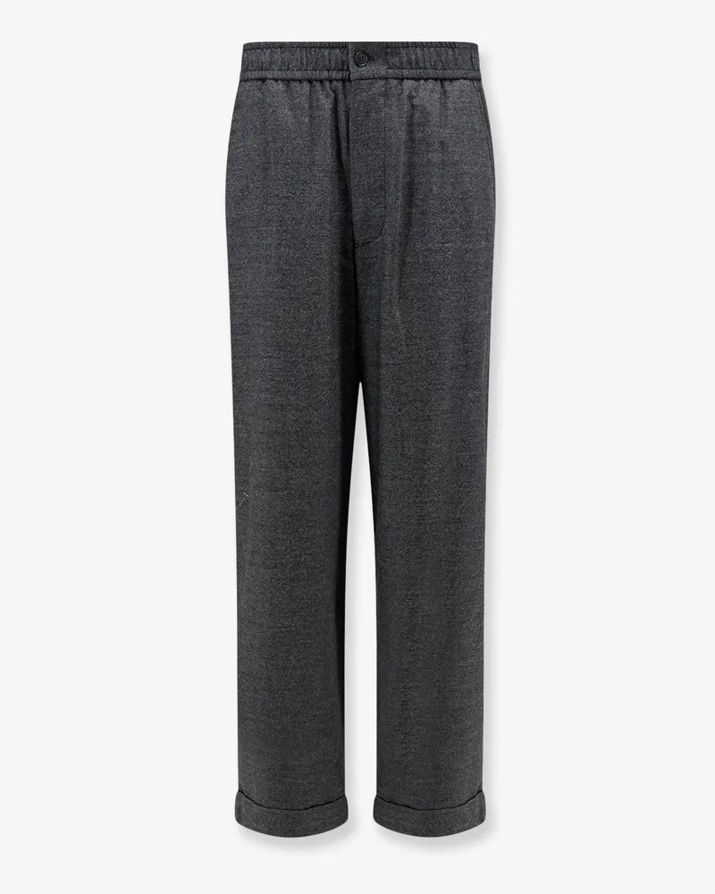 Giorgio Armani Over virgin wool and cashmere trousers -  - gender_Man Grey