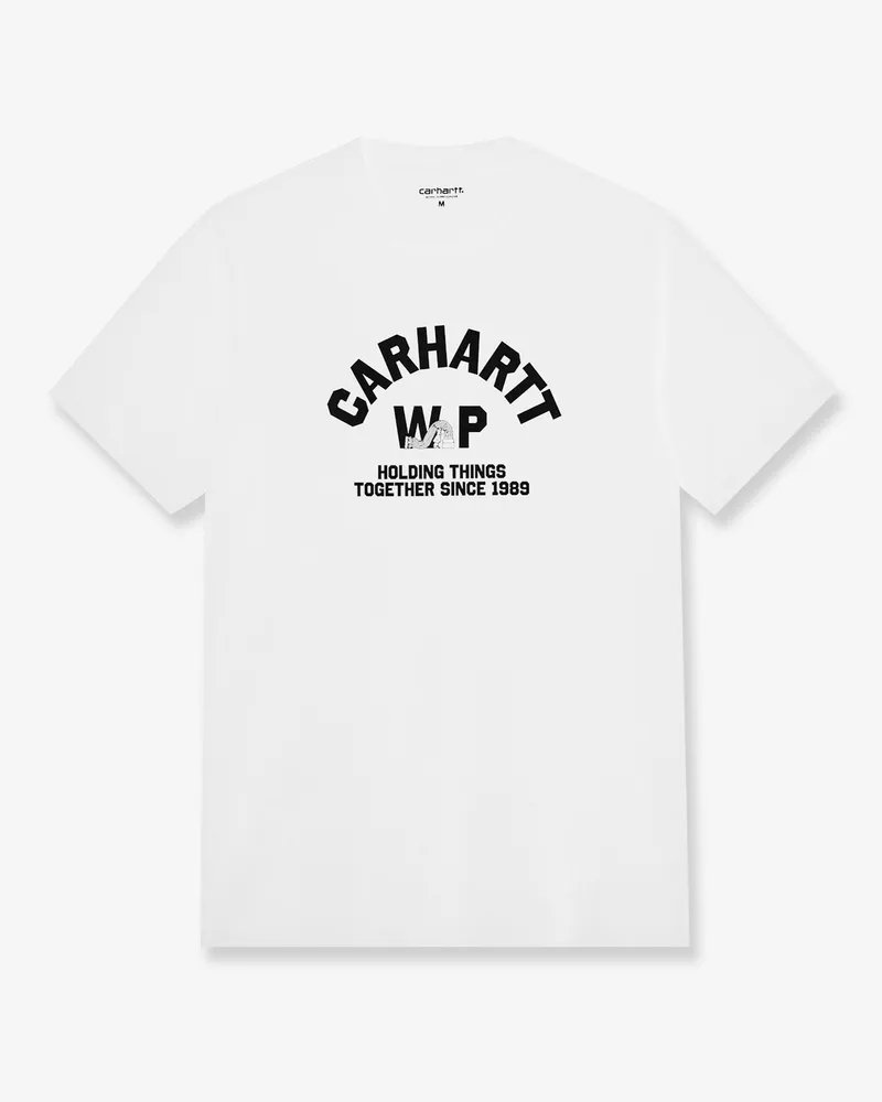 Carhartt WIP S/S Column cotton T-shirt -  - gender_Man White