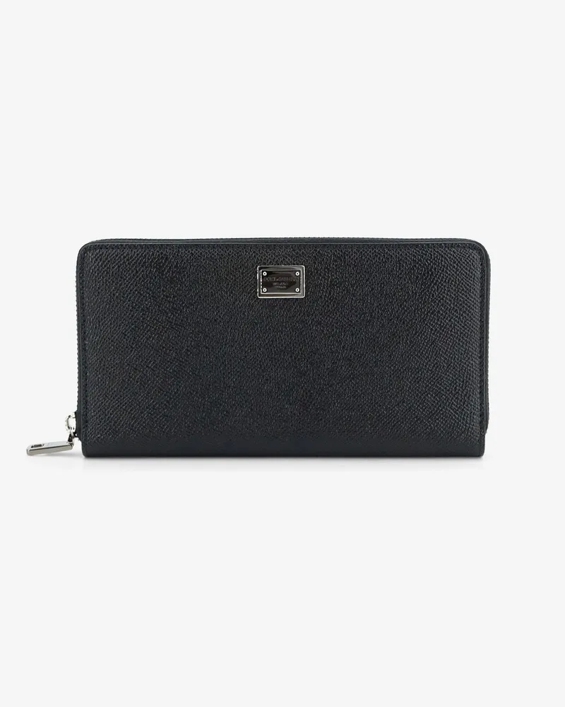 Dolce & Gabbana Hammered leather wallet -  - gender_Man Black