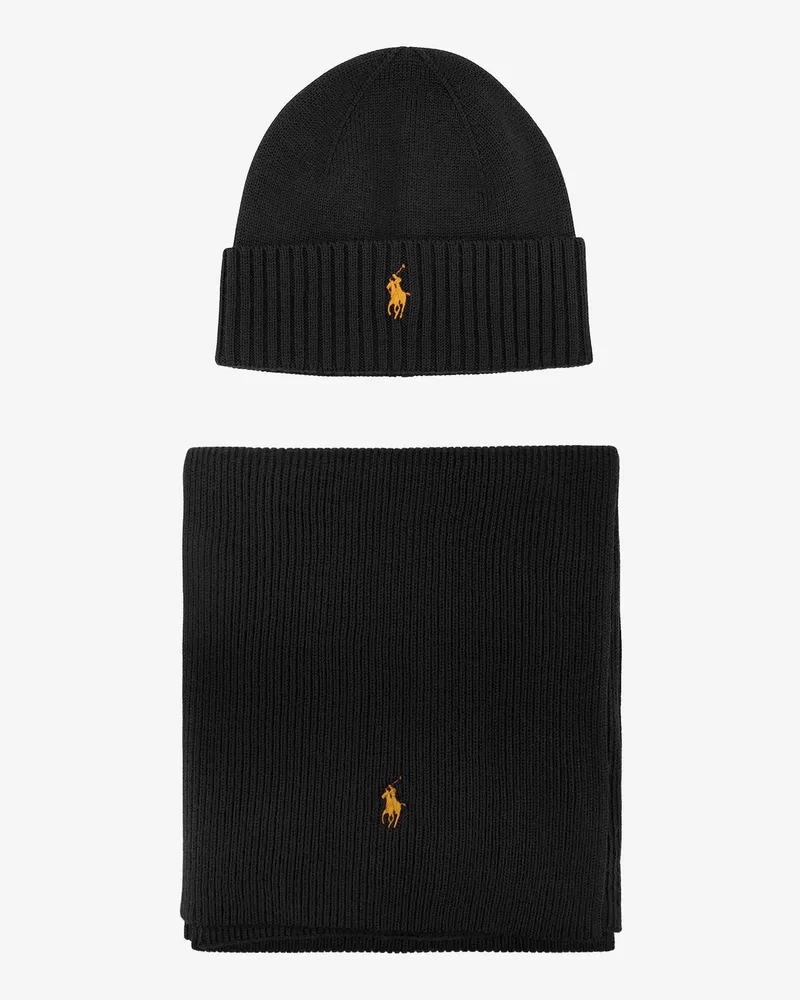 Ralph Lauren Wool Hat/Scarf Box -  - gender_Man Black