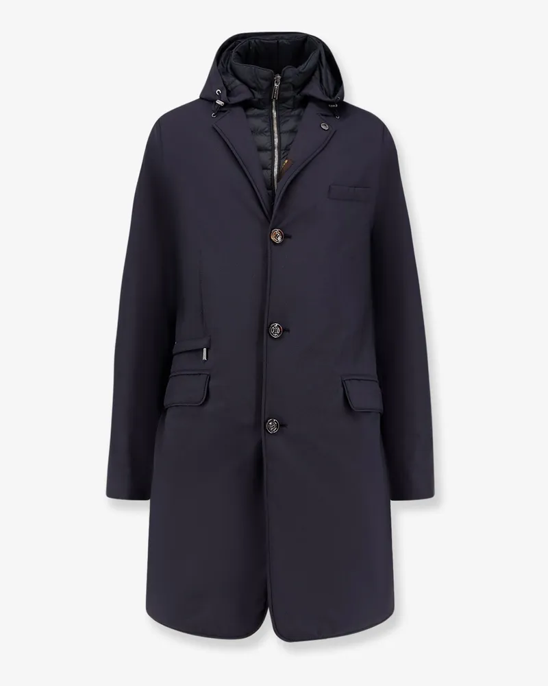 MOORER Redon-Skt padded nylon long jacket -  - gender_Man Blue