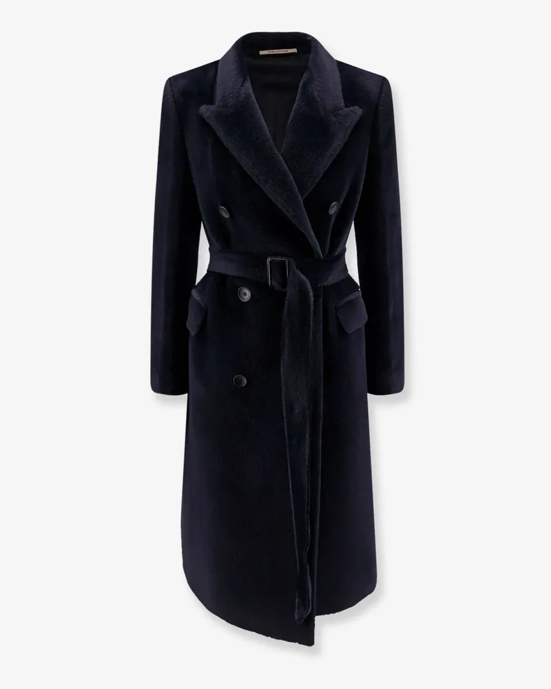 Tagliatore Jole double-breasted alpaca and wool coat -  - gender_Woman Blue