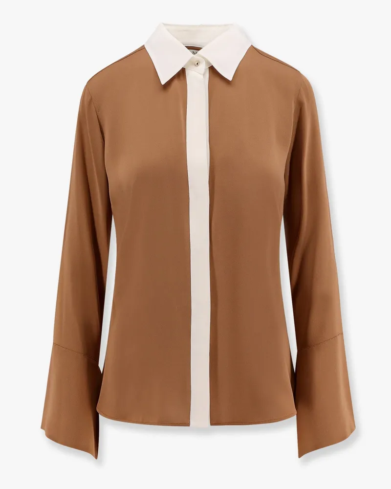 Max Mara Pio silk shirt -  - gender_Woman Brown