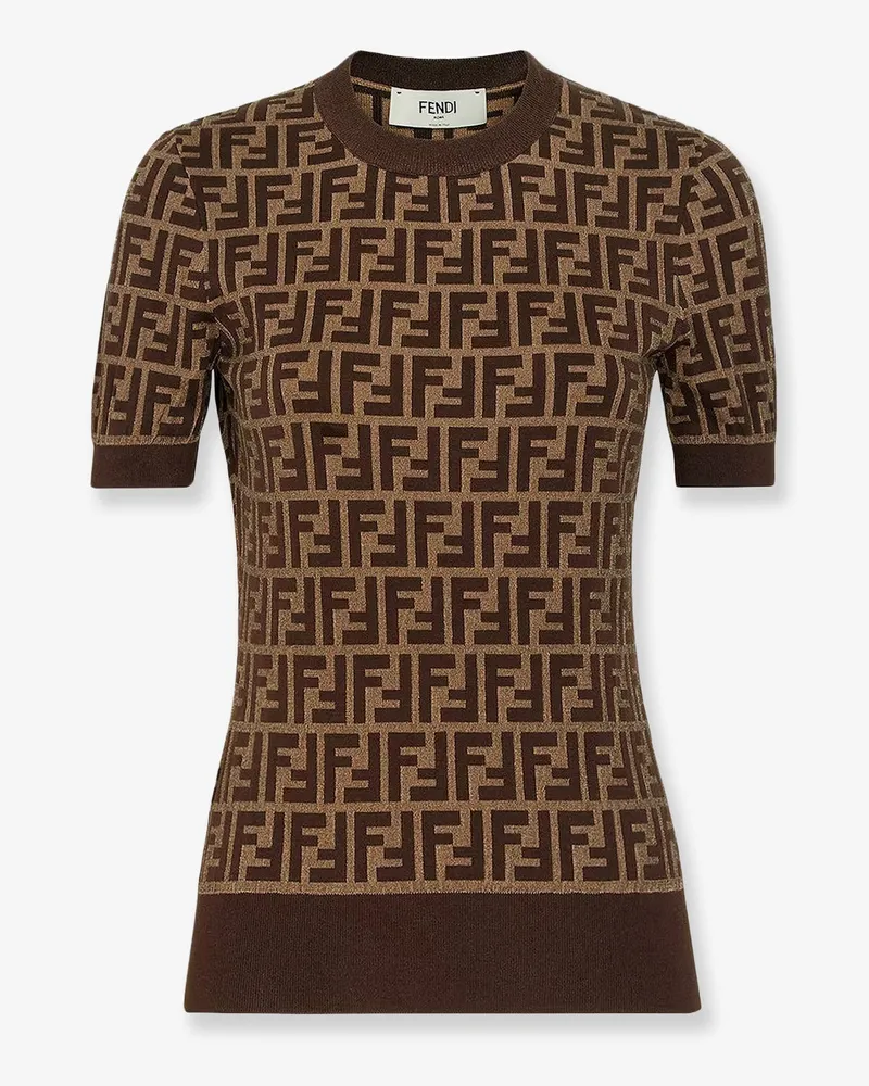 Fendi FF cotton sweater -  - gender_Woman Brown