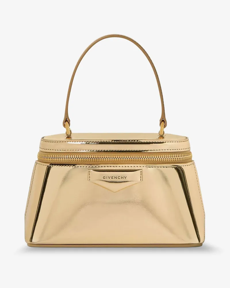 Givenchy Antigona mirror-effect leather beauty case -  - gender_Woman Gold