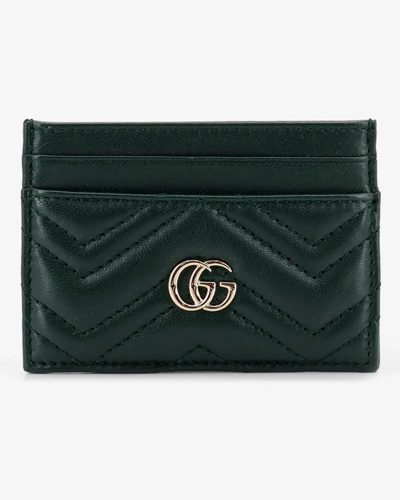 Gucci GG Marmont leather card holder -  - gender_Woman Green