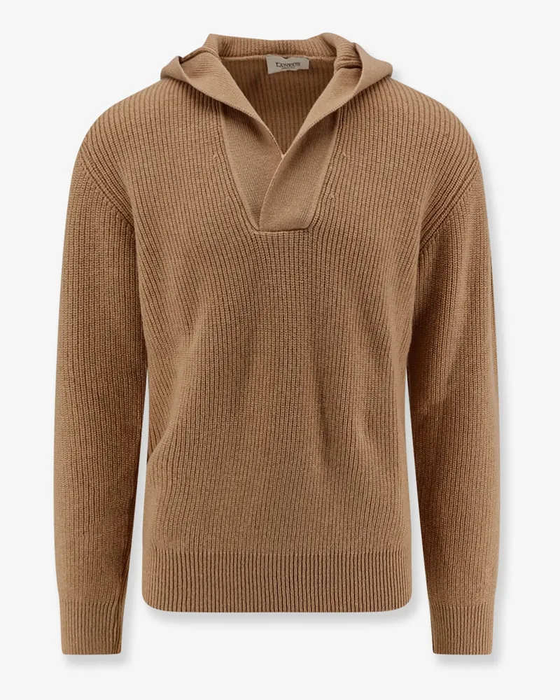 Laneus Wool and cashmere blend sweater -  - gender_Man Brown