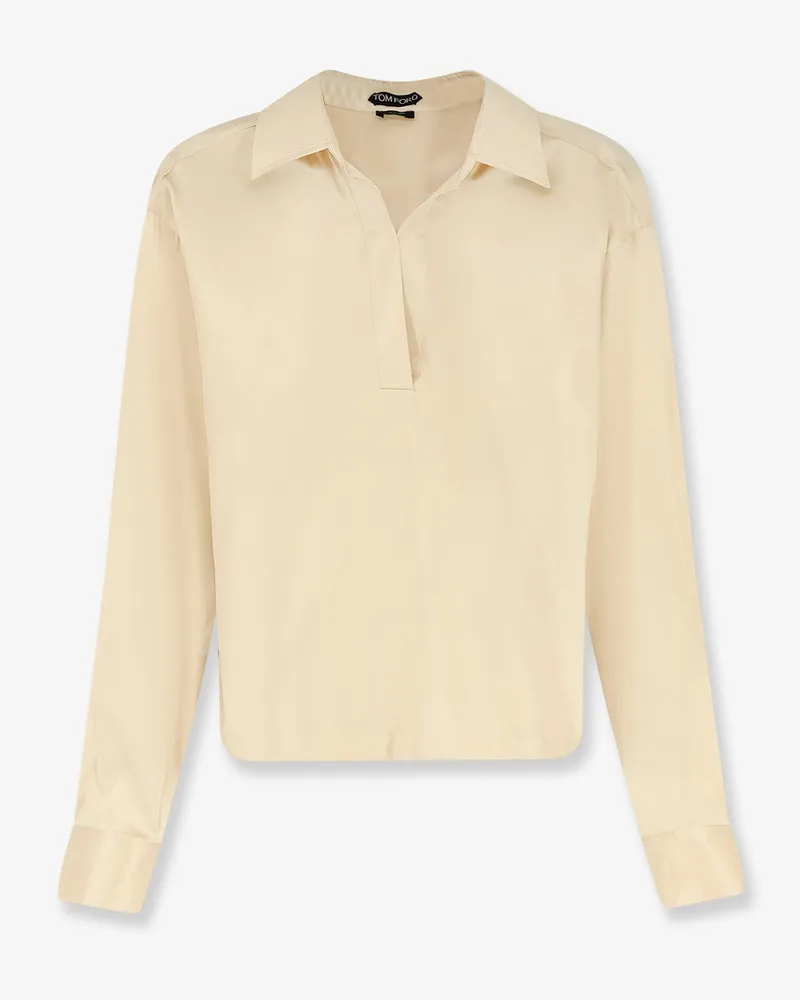 Tom Ford Stretch satin shirt -  - gender_Woman Yellow