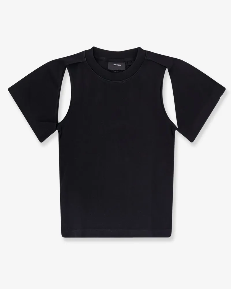 Axel Arigato Cotton T-shirt with cut out details -  - gender_Woman Black