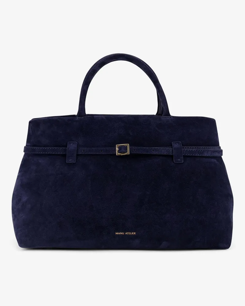 Manu Atelier Le Cambon 35 suede handbag -  - gender_Woman Blue