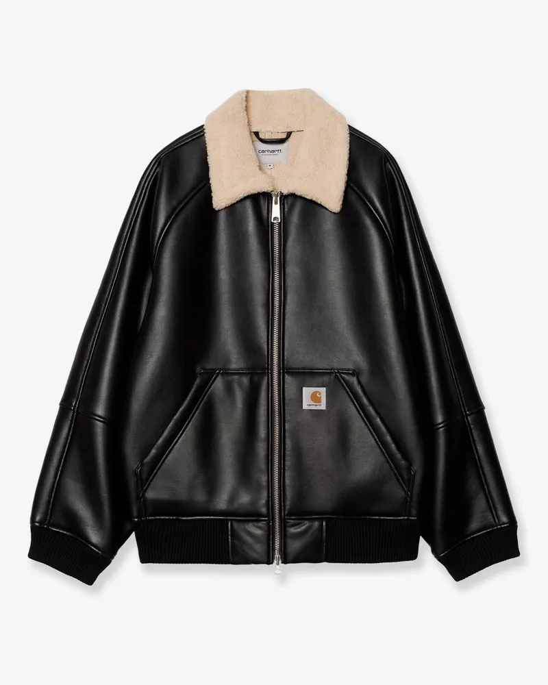 Carhartt WIP Shepton faux leather jacket -  - gender_Man Black