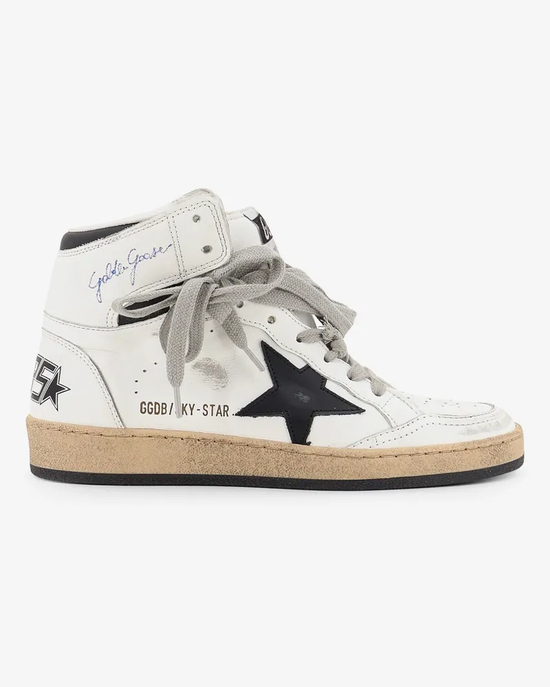Golden Goose Sky Star leather sneakers with iconic side logo -  - gender_Woman White