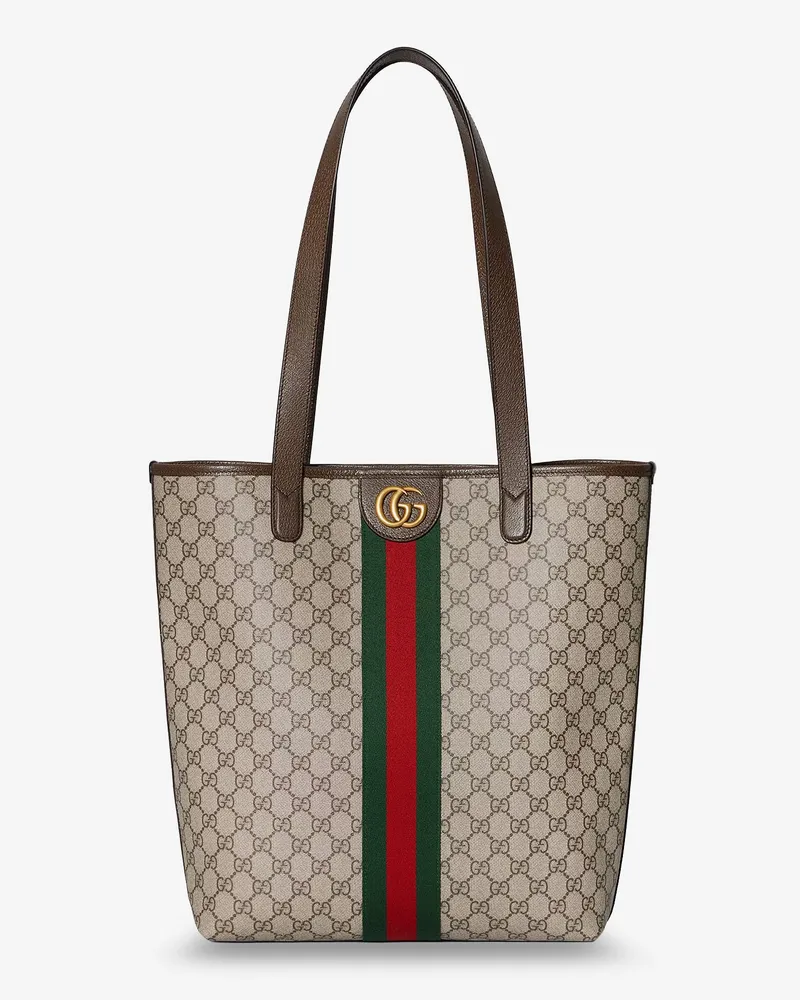 Gucci GG Monogram fabric Ophidia shopping bag -  - gender_Man Brown
