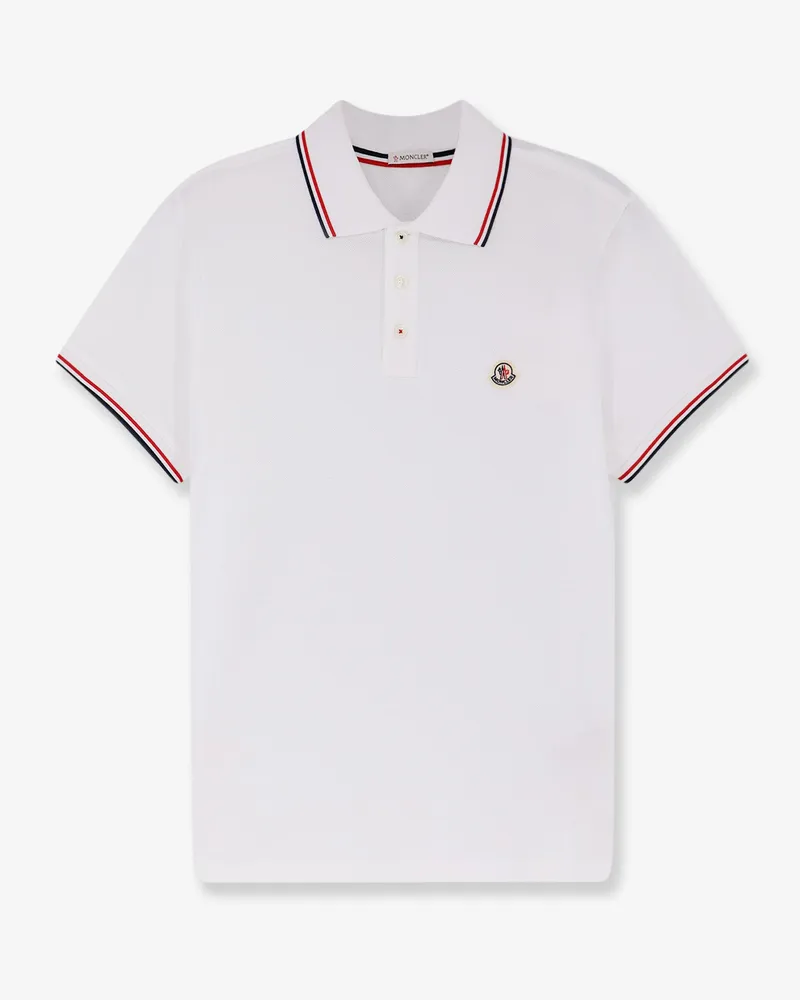 Moncler Cotton Polo Shirt -  - gender_Man White