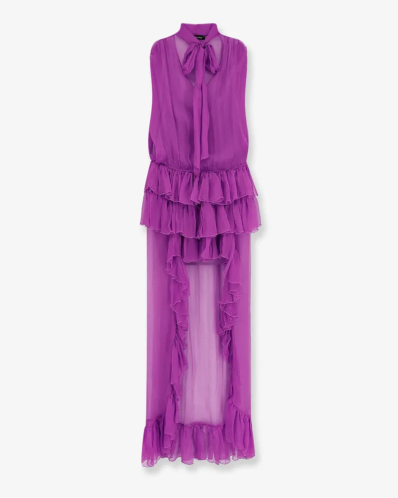 ACTUALEE Asymmetric voile dress -  - gender_Woman Pink