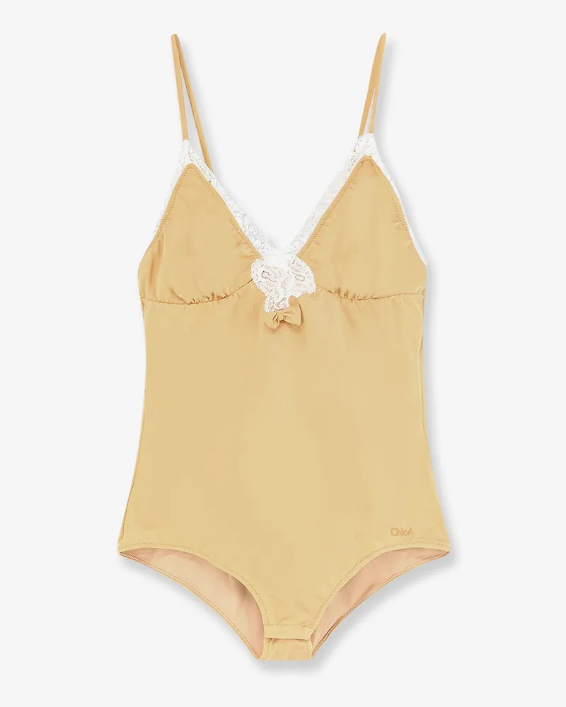 Chloé Top Body with lace details -  - gender_Woman Beige
