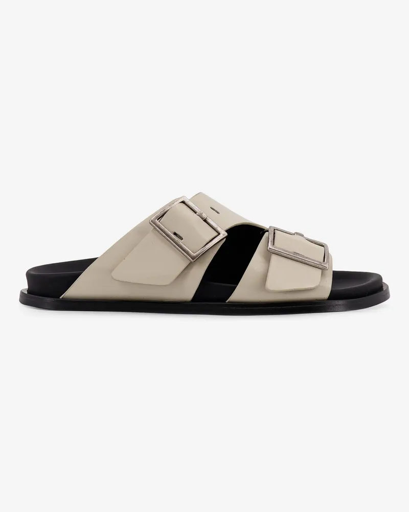 Alohas Alba low leather sandals -  - gender_Woman Beige