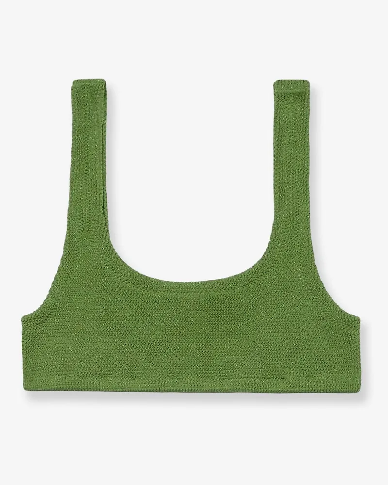 MC2 Saint Barth Naima stretch nylon bikini top -  - gender_Woman Green