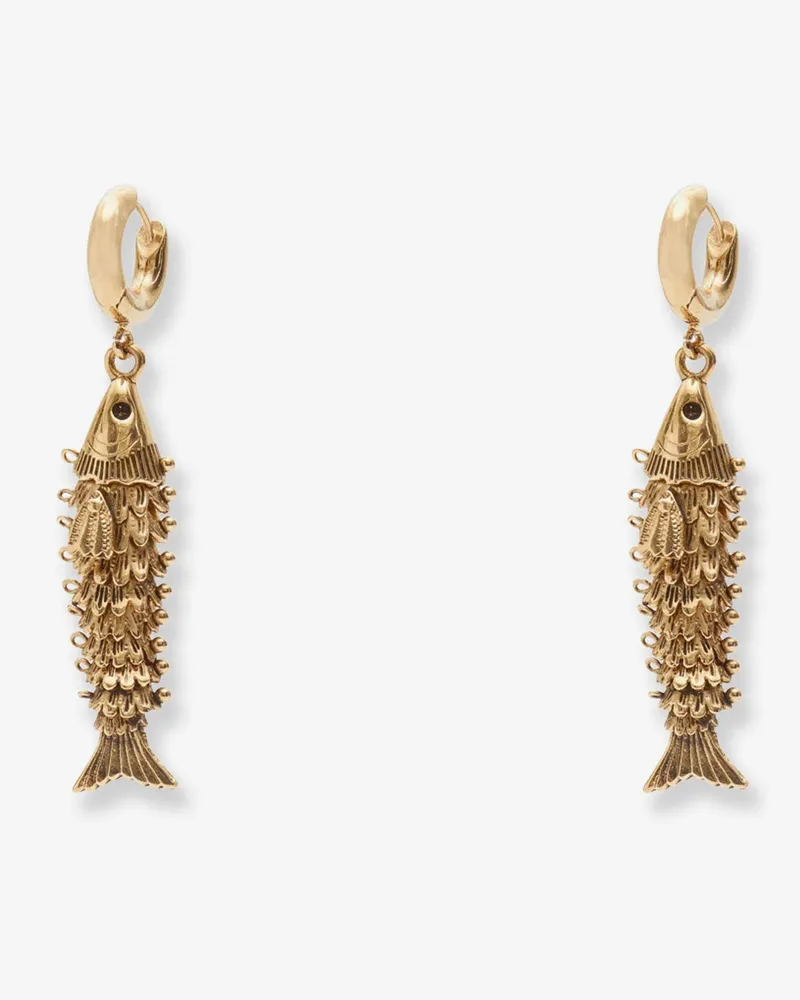 Isabel Marant River brass earrings -  - gender_Woman Gold