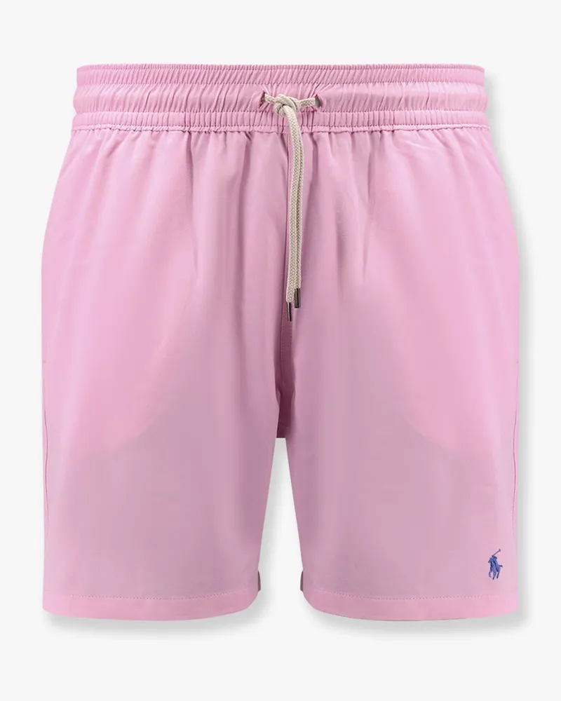 Ralph Lauren Nylon swim trunk with logo embroidery -  - gender_Man Pink