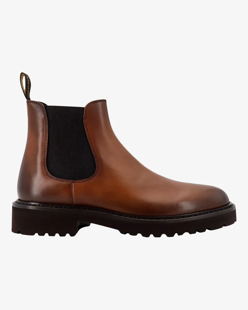 Doucal´s Leather boots with rubber sole -  - gender_Man Brown