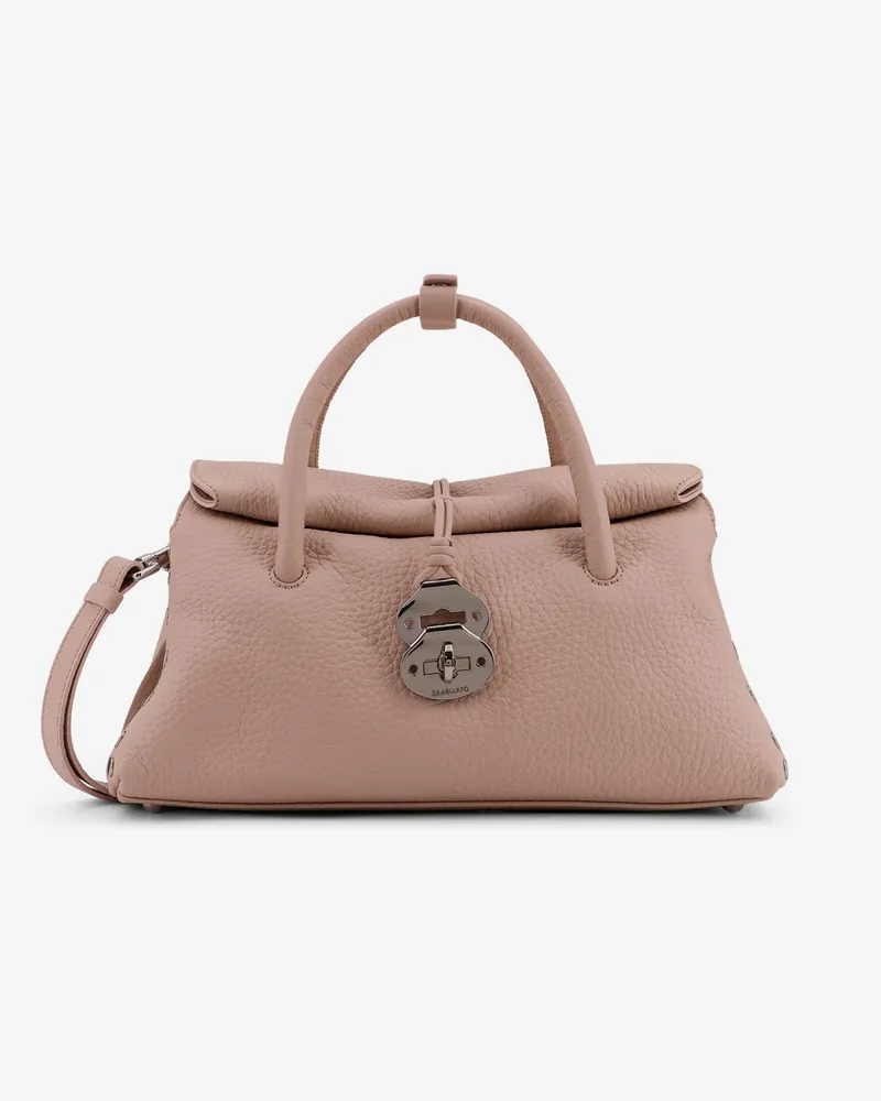 Zanellato Hammered leather Dotta® Small crossbody bag -  - gender_Woman Pink