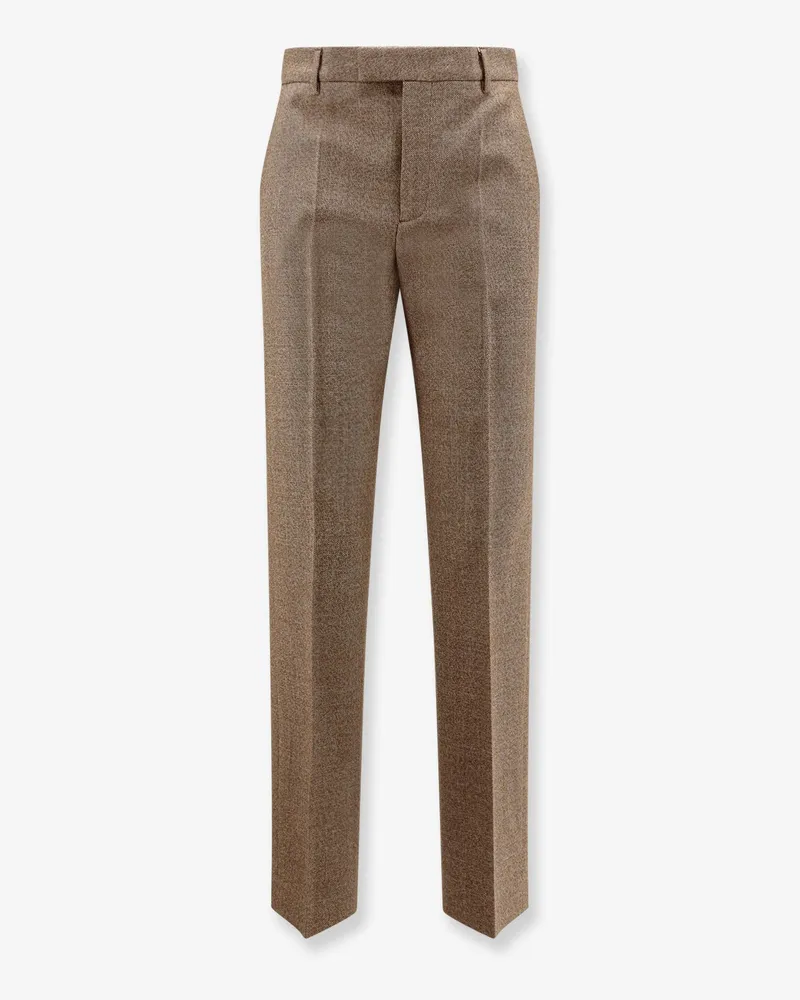 Maison Margiela Virgin wool trousers -  - gender_Woman Brown