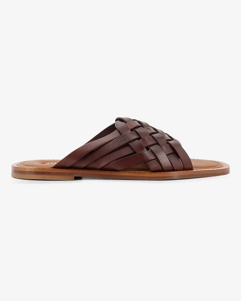 Miu Miu Leather sandals -  - gender_Woman Brown