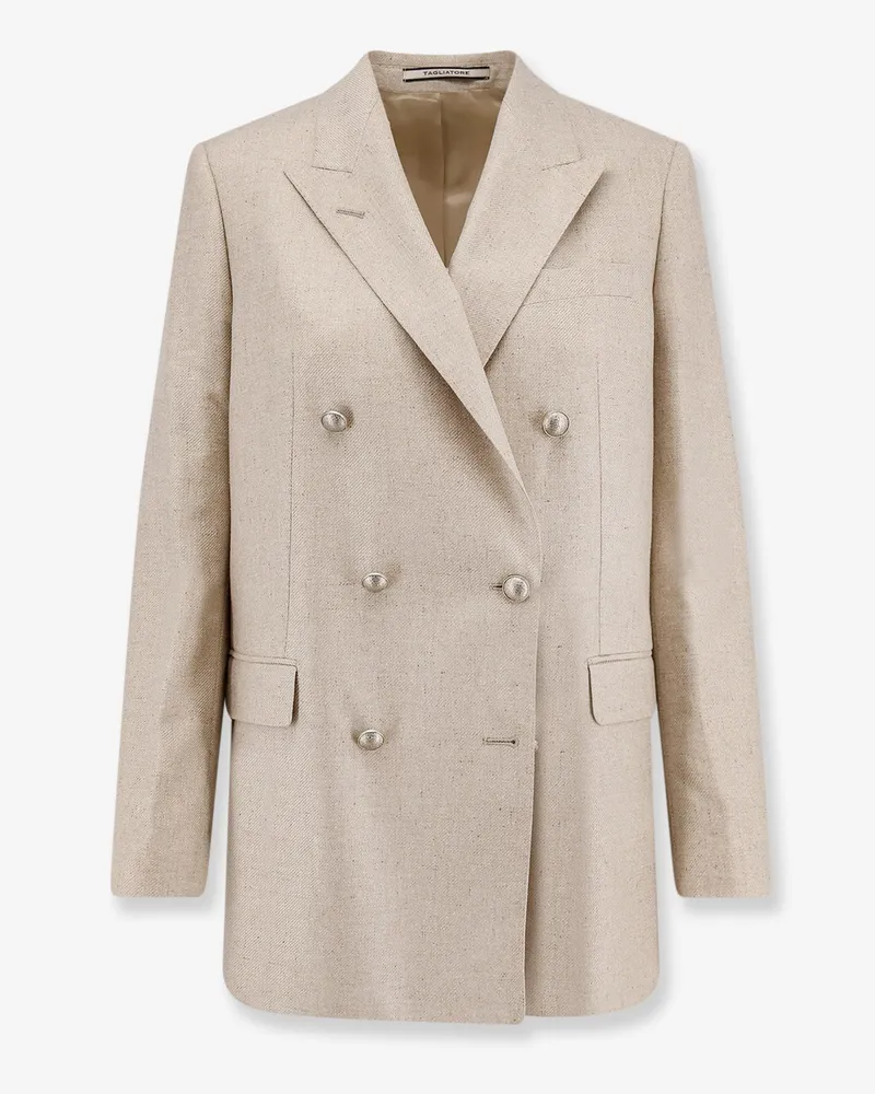 Tagliatore Jasmine silk blazer -  - gender_Woman Beige